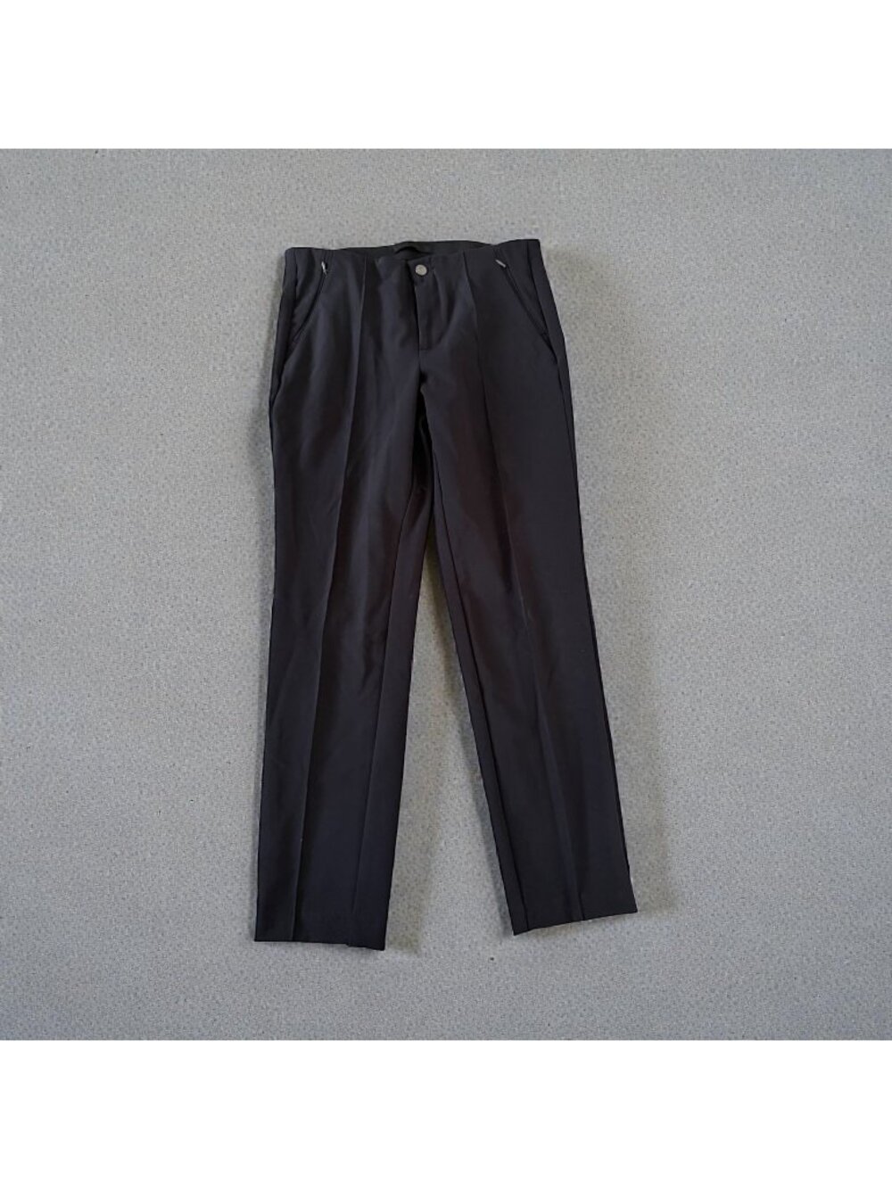 MAC Black Pleated Dress Ankle Pants Size Medium